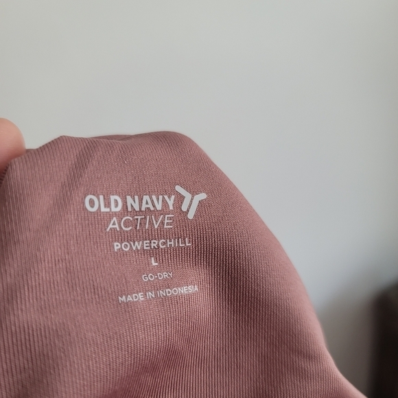 Old Navy Women Large Light Pink One Shoulder PowerChill 7/8 Length Bodysuit - Picture 4 of 10